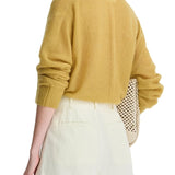 Apiece Apart Softest Tissue Weight Sweater Amber - Vermillion