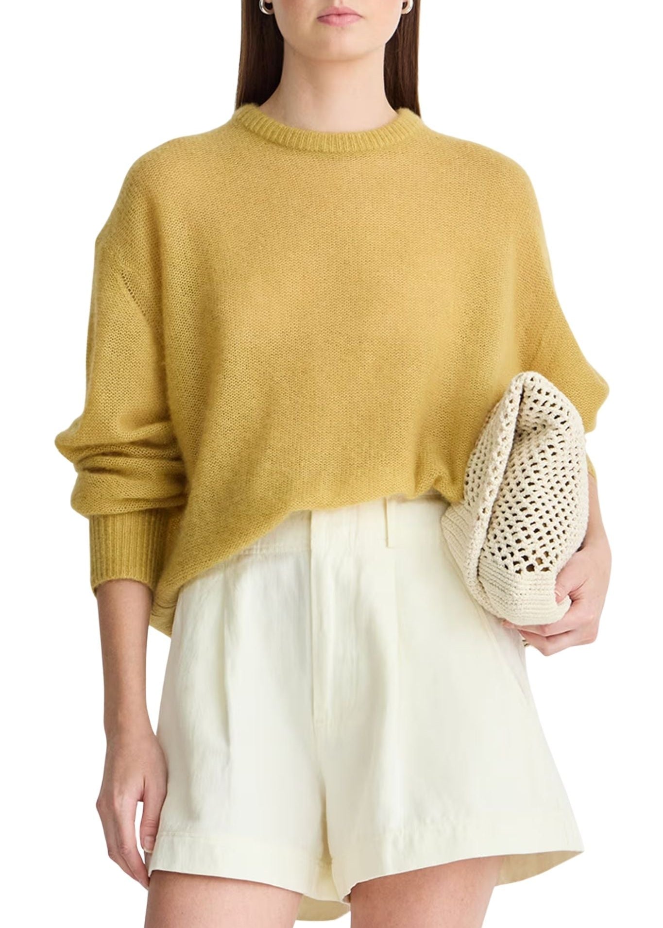 Apiece Apart Softest Tissue Weight Sweater Amber - Vermillion