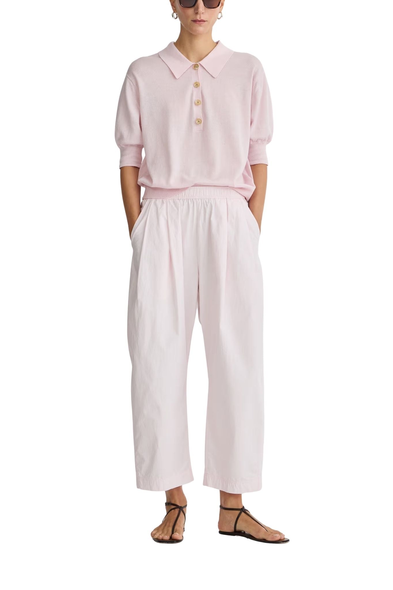 Apiece Apart Spa Pleat Pant - Vermillion