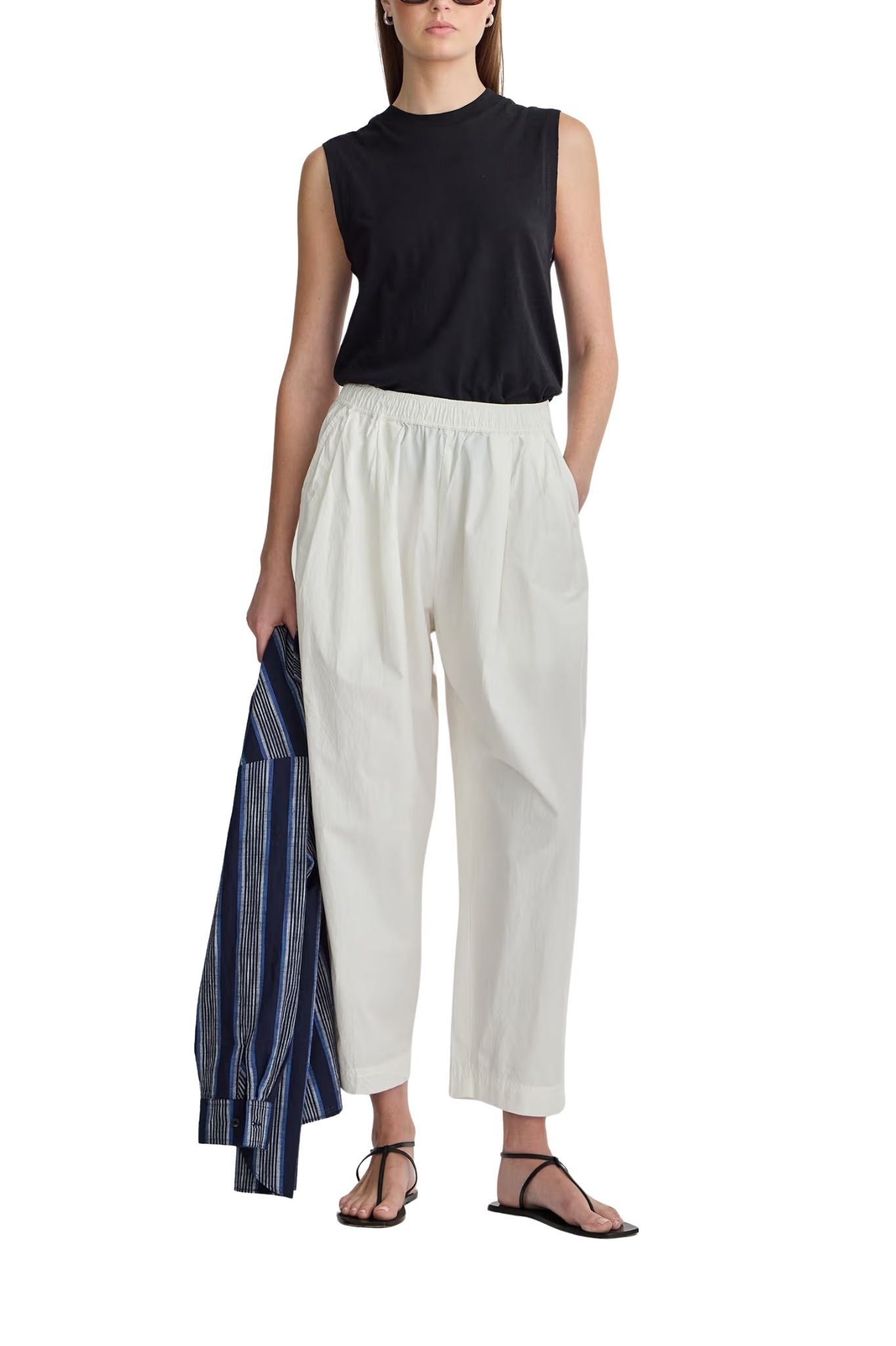 Apiece Apart Spa Pleat Pant - Vermillion