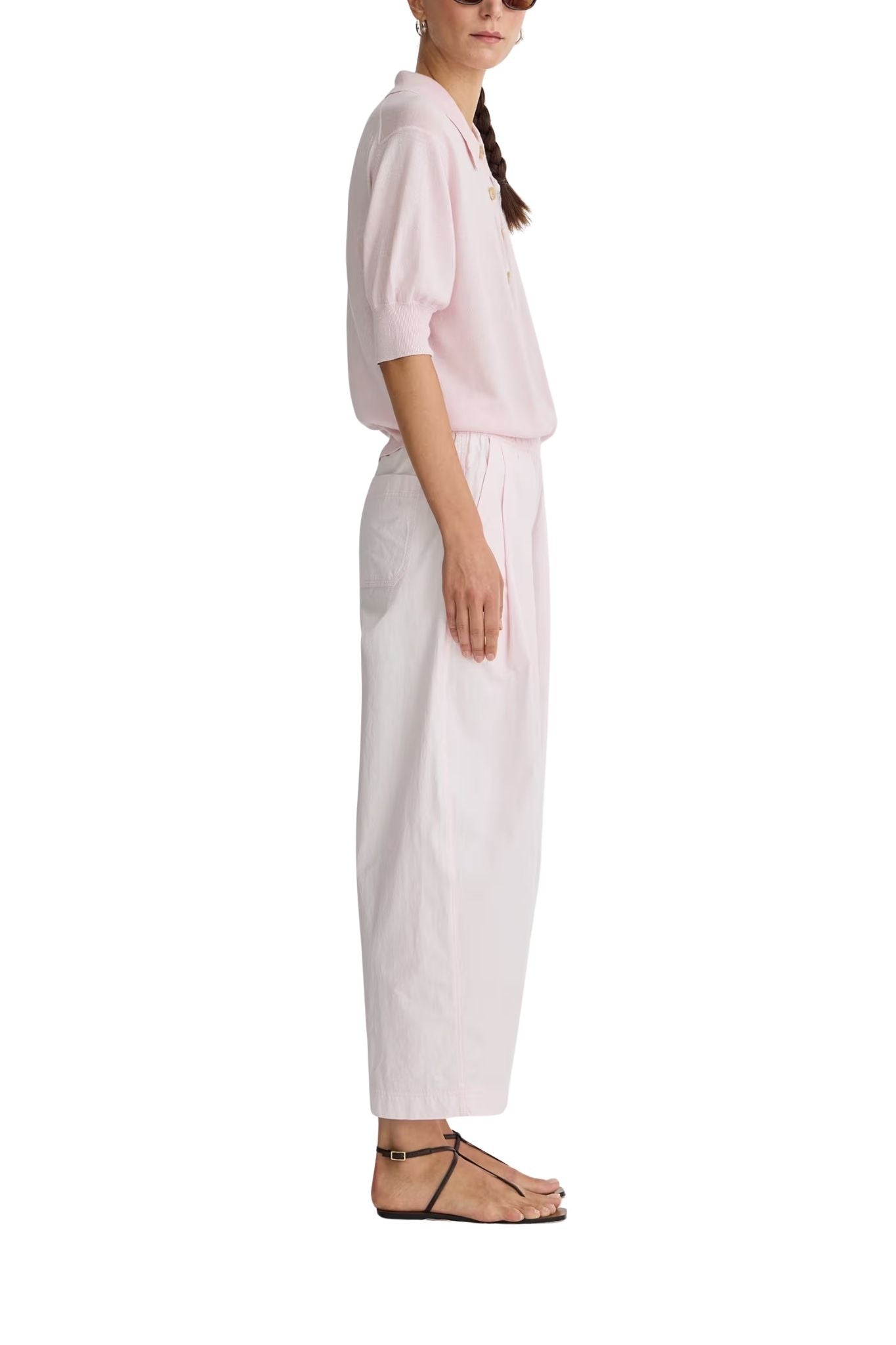 Apiece Apart Spa Pleat Pant - Vermillion