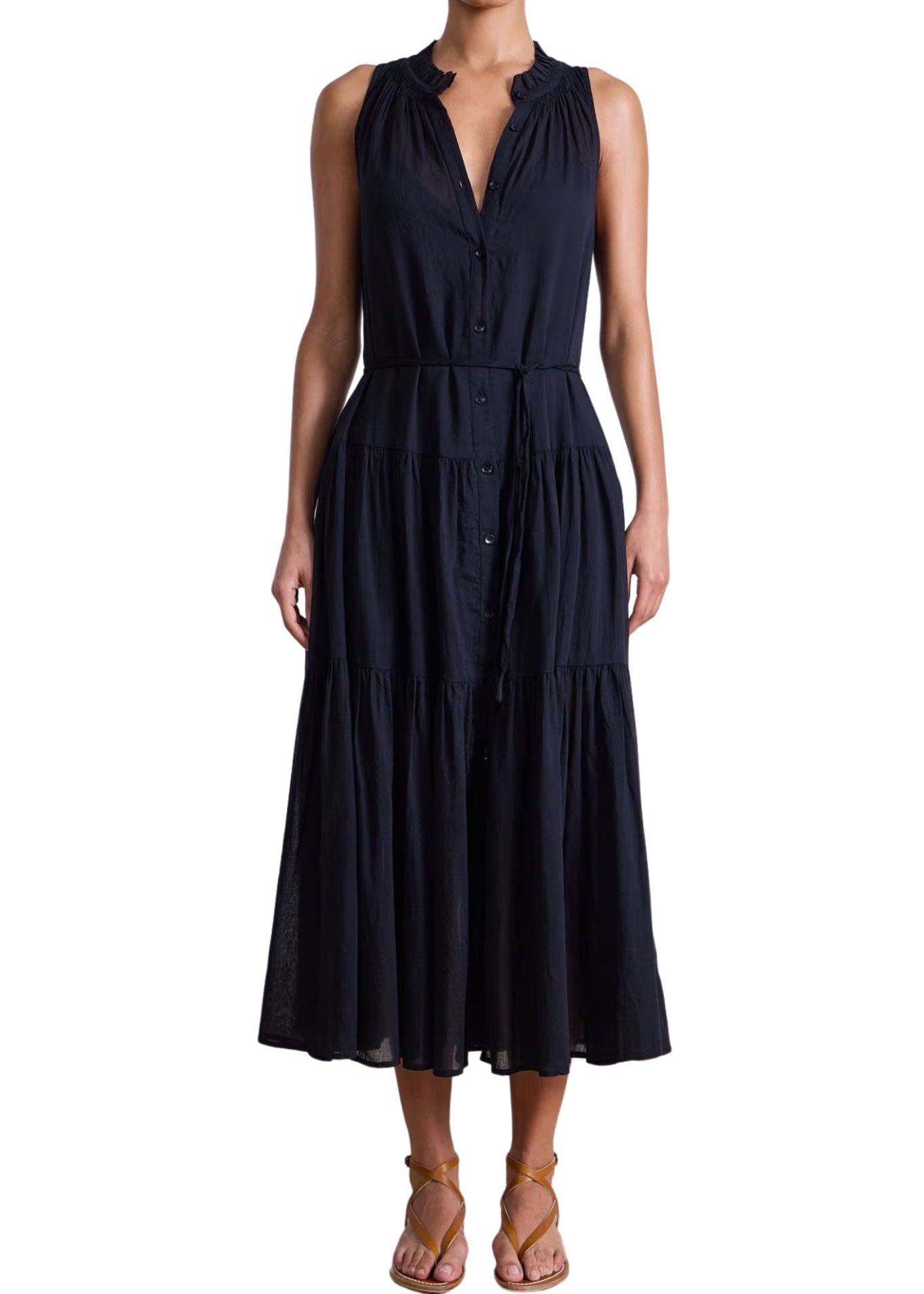 Apiece Apart Trinidad Tank Dress - Vermillion