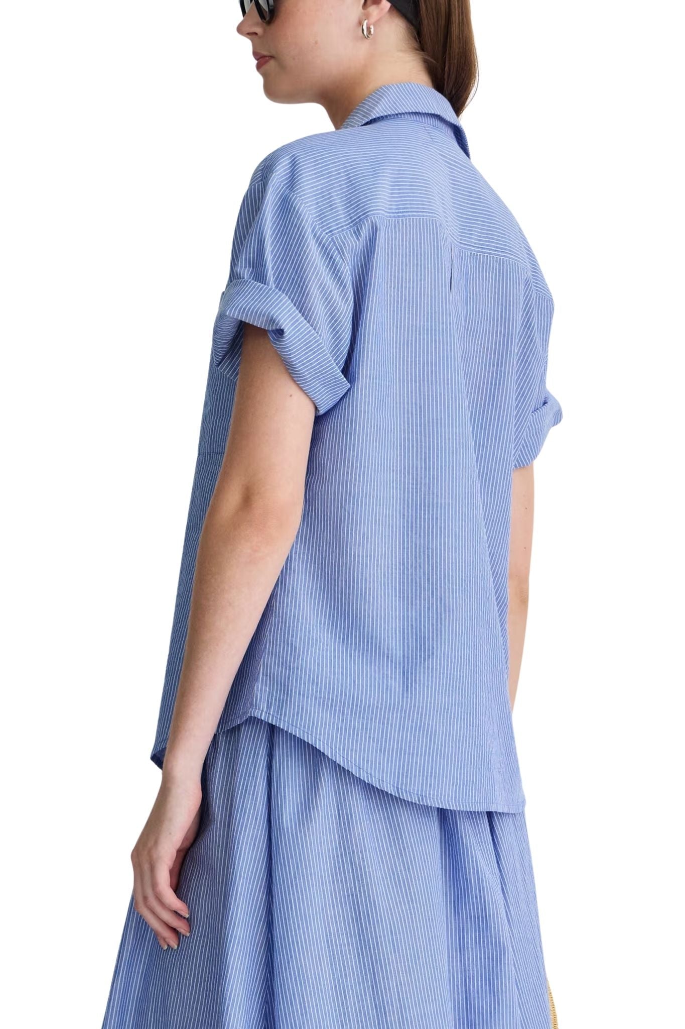 Apiece Apart Valenti Button Up - Vermillion