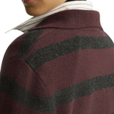 Arlo Mott Allen Oversized Johnny Collar - Vermillion