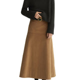 Arlo Mott Elizabeth Long A-line Skirt - Vermillion