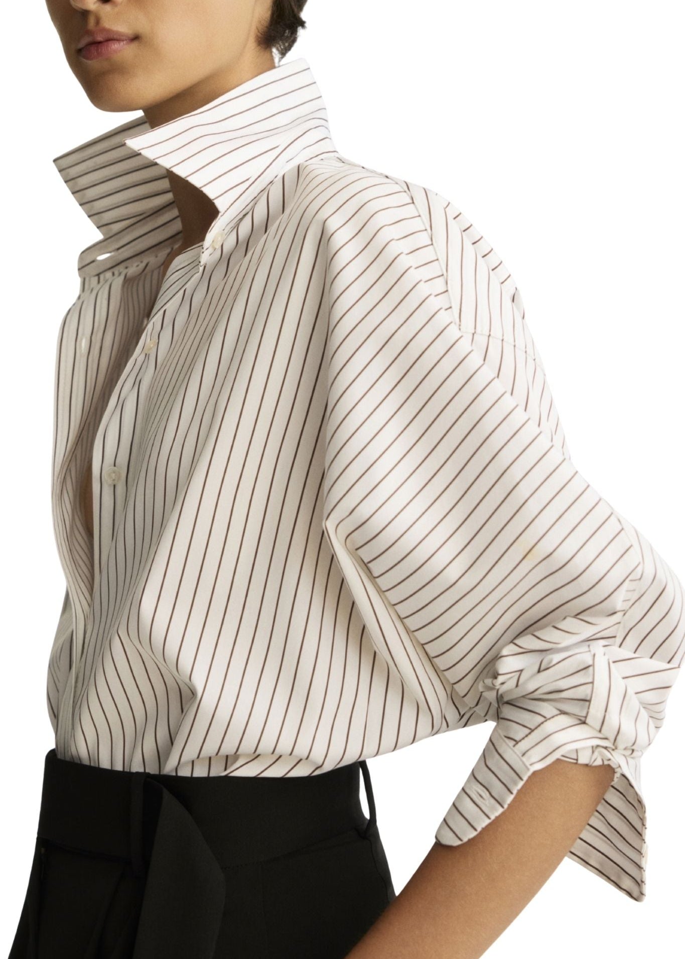 Arlo Mott Watts Striped Side Button Shirt - Vermillion