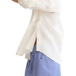 Arlo Mott Watts Striped Side Button Shirt - Vermillion