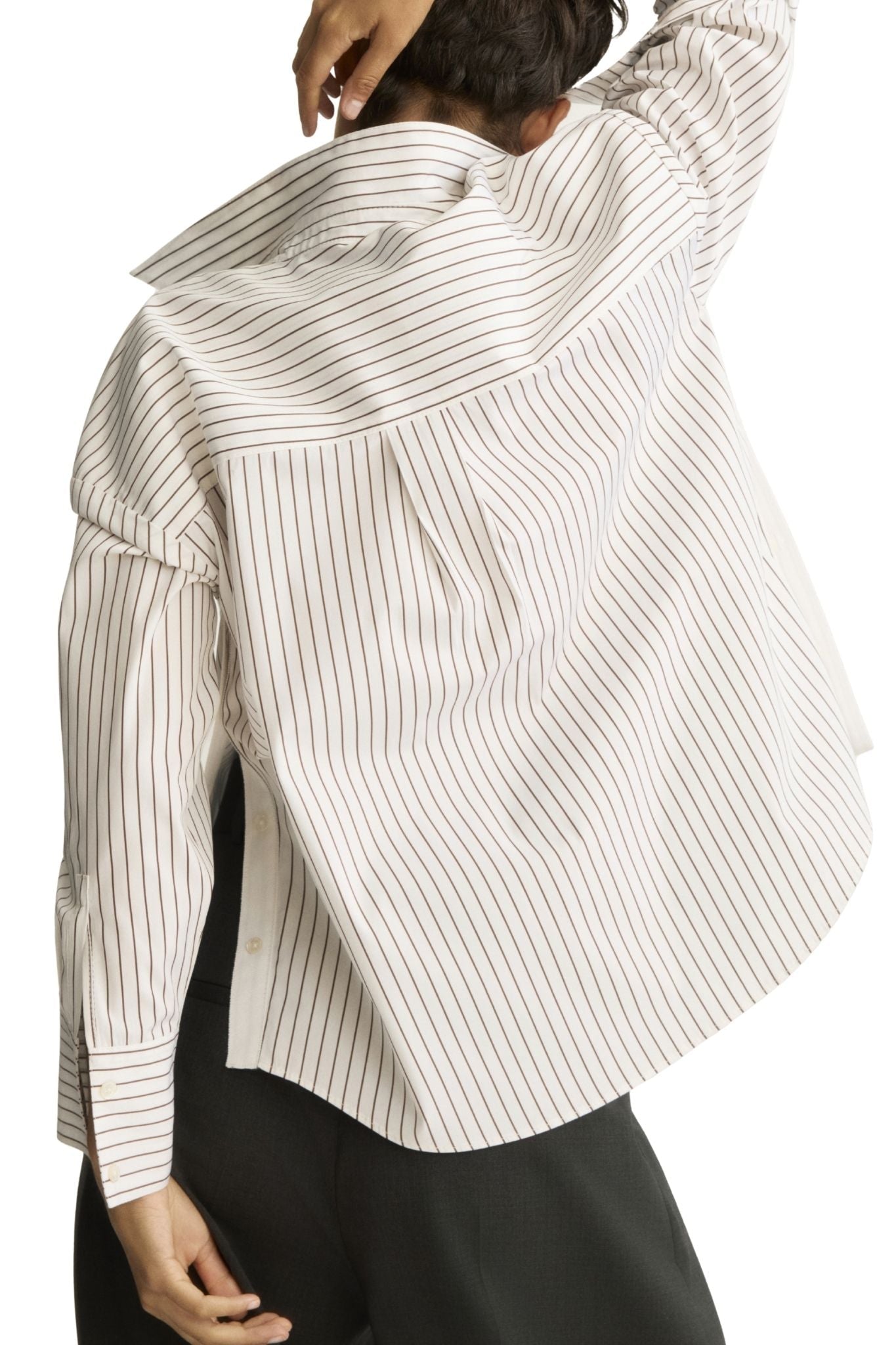 Arlo Mott Watts Striped Side Button Shirt - Vermillion