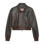 Arma Desy Vintage Leather Jacket - Vermillion