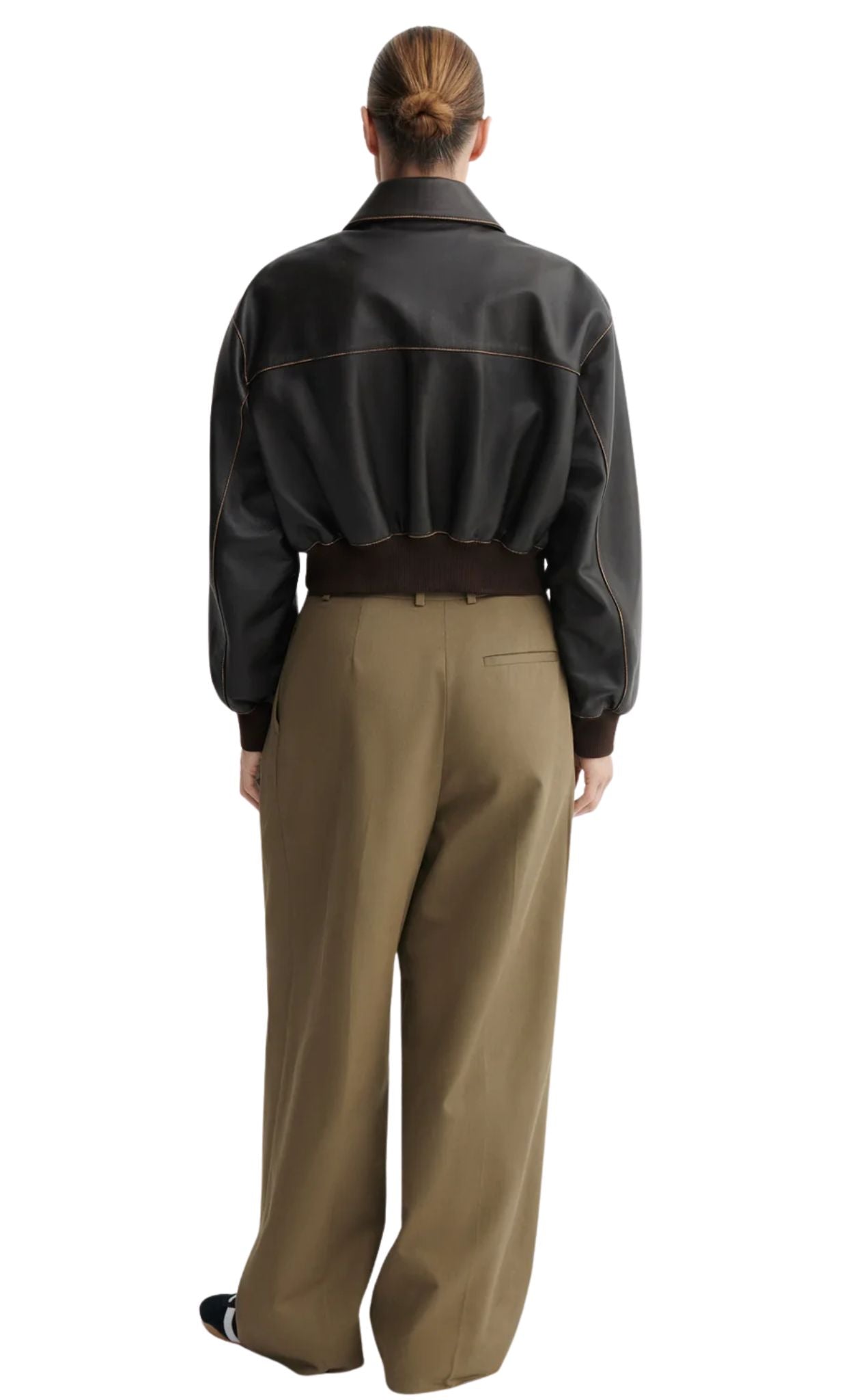 Arma Desy Vintage Leather Jacket - Vermillion