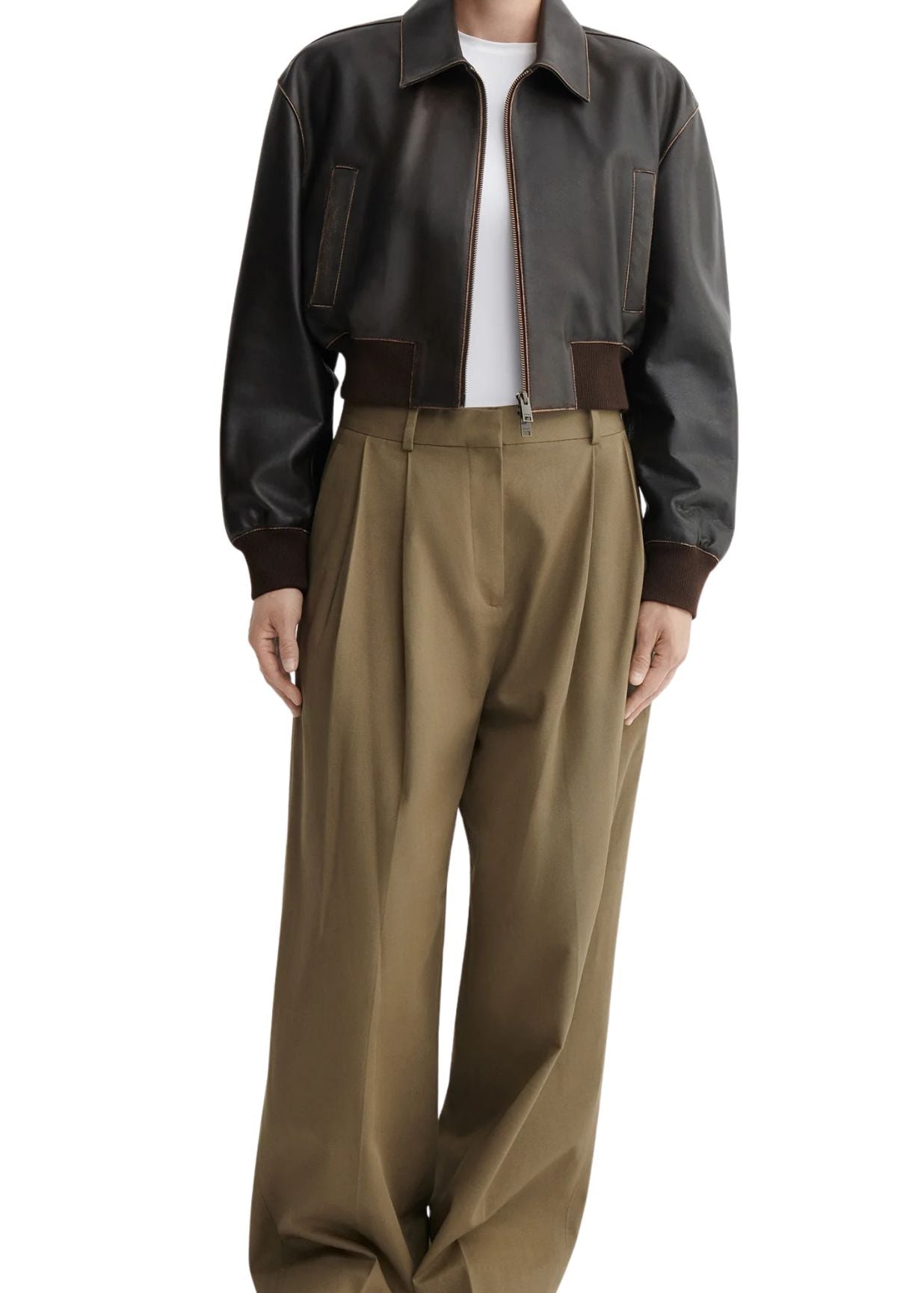 Arma Desy Vintage Leather Jacket - Vermillion