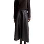 Arma Eleni Lamb Easy Skirt - Vermillion