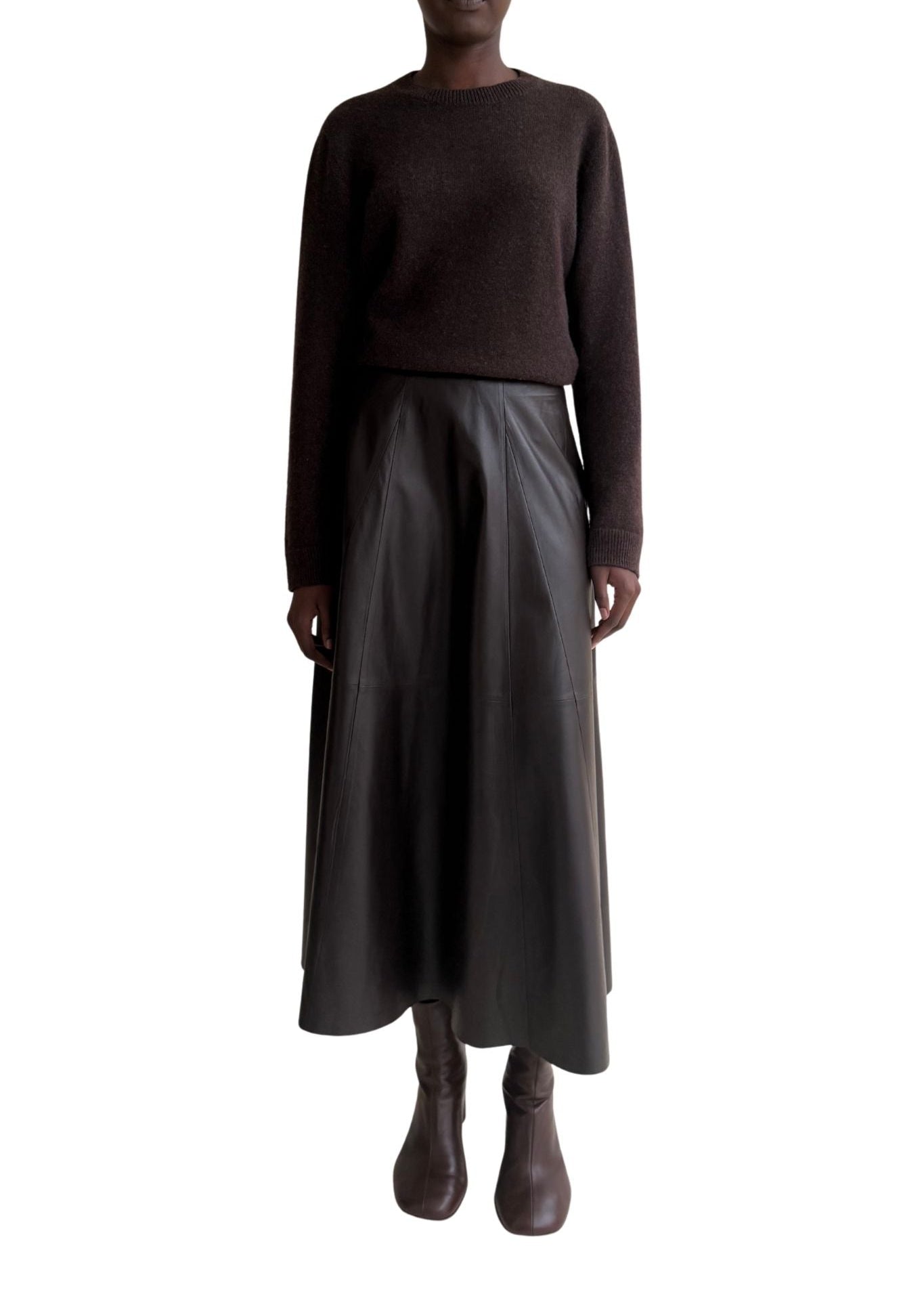 Arma Eleni Lamb Easy Skirt - Vermillion