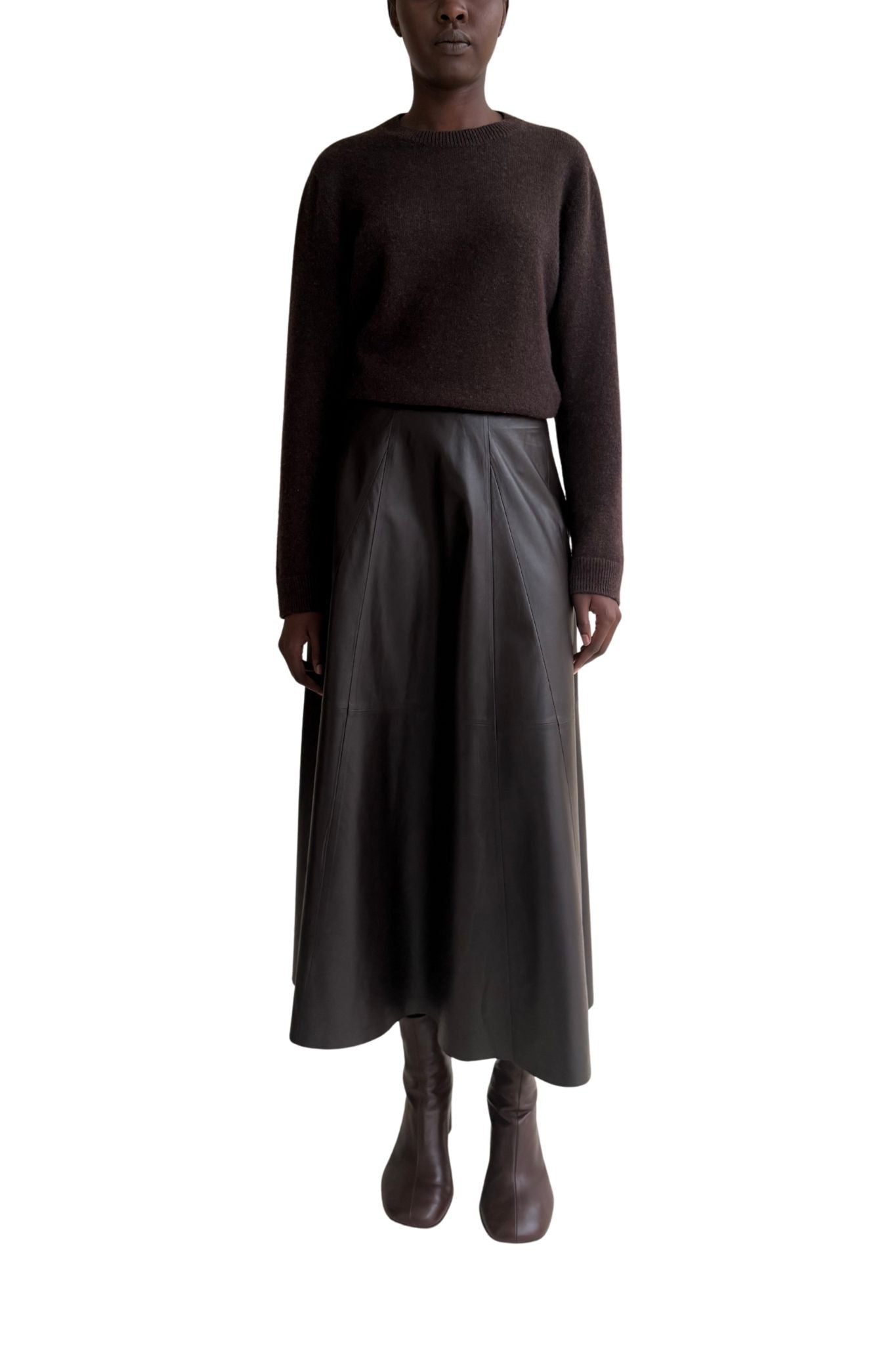 Arma Eleni Lamb Easy Skirt - Vermillion
