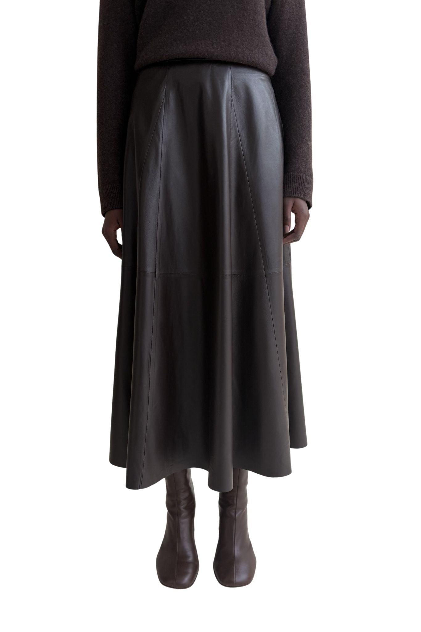 Arma Eleni Lamb Easy Skirt - Vermillion