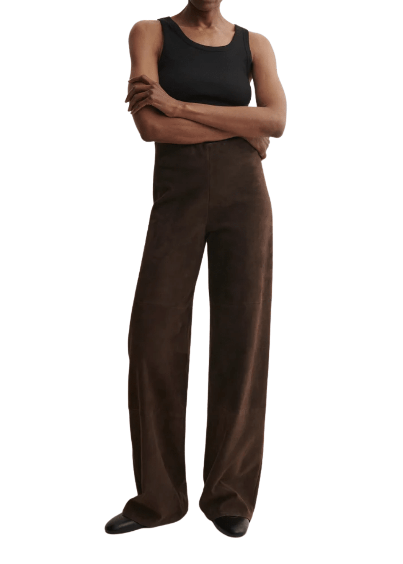 Arma Karina Stretch Suede Pant - Vermillion