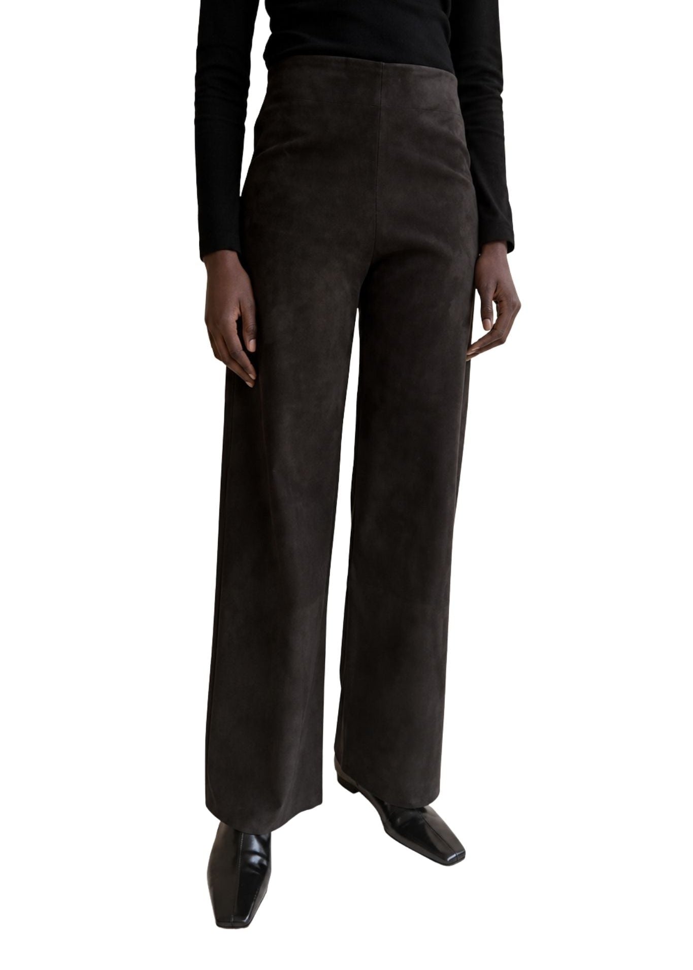 Arma Karina Stretch Suede Pant - Vermillion