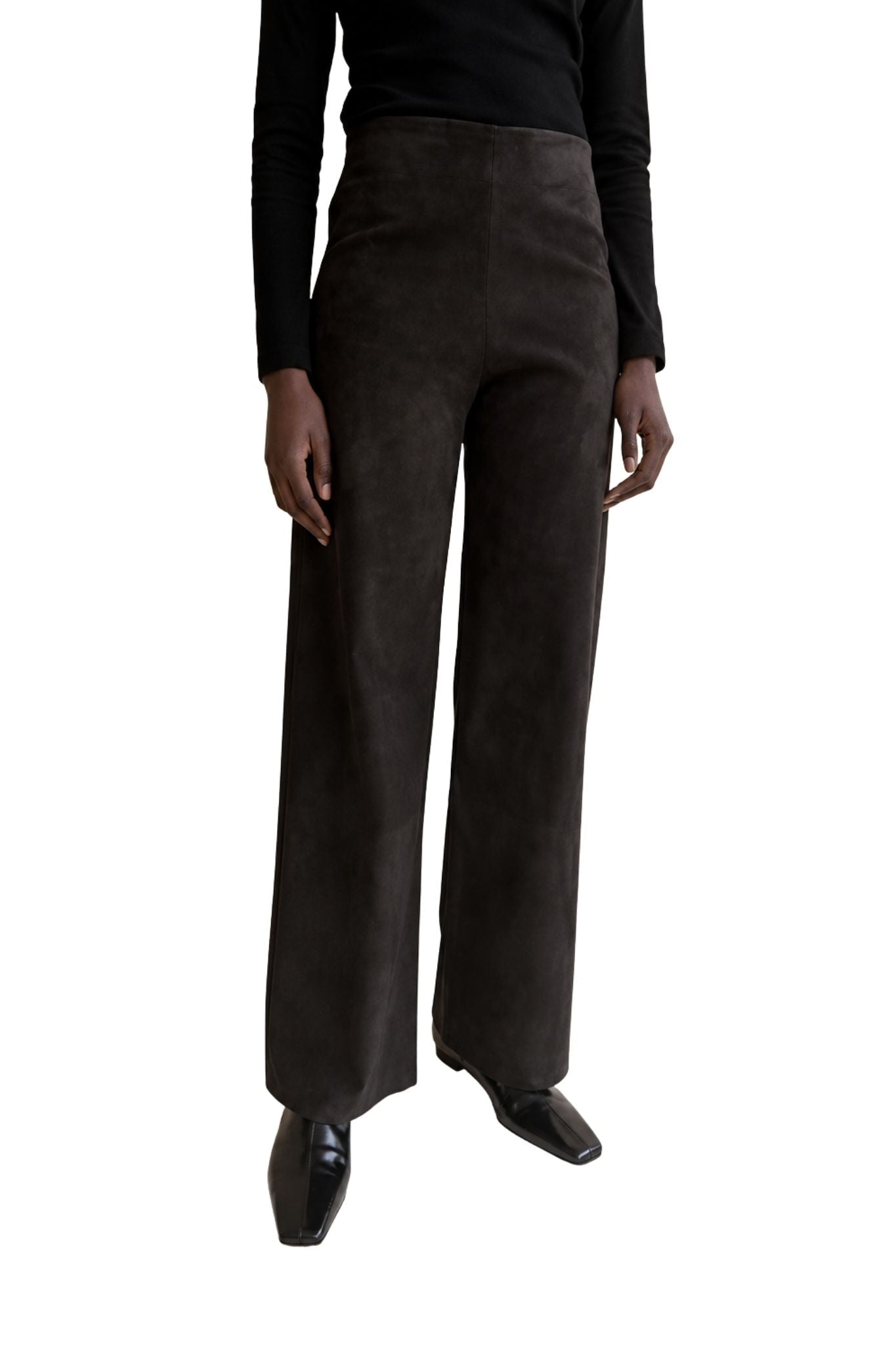 Arma Karina Stretch Suede Pant - Vermillion