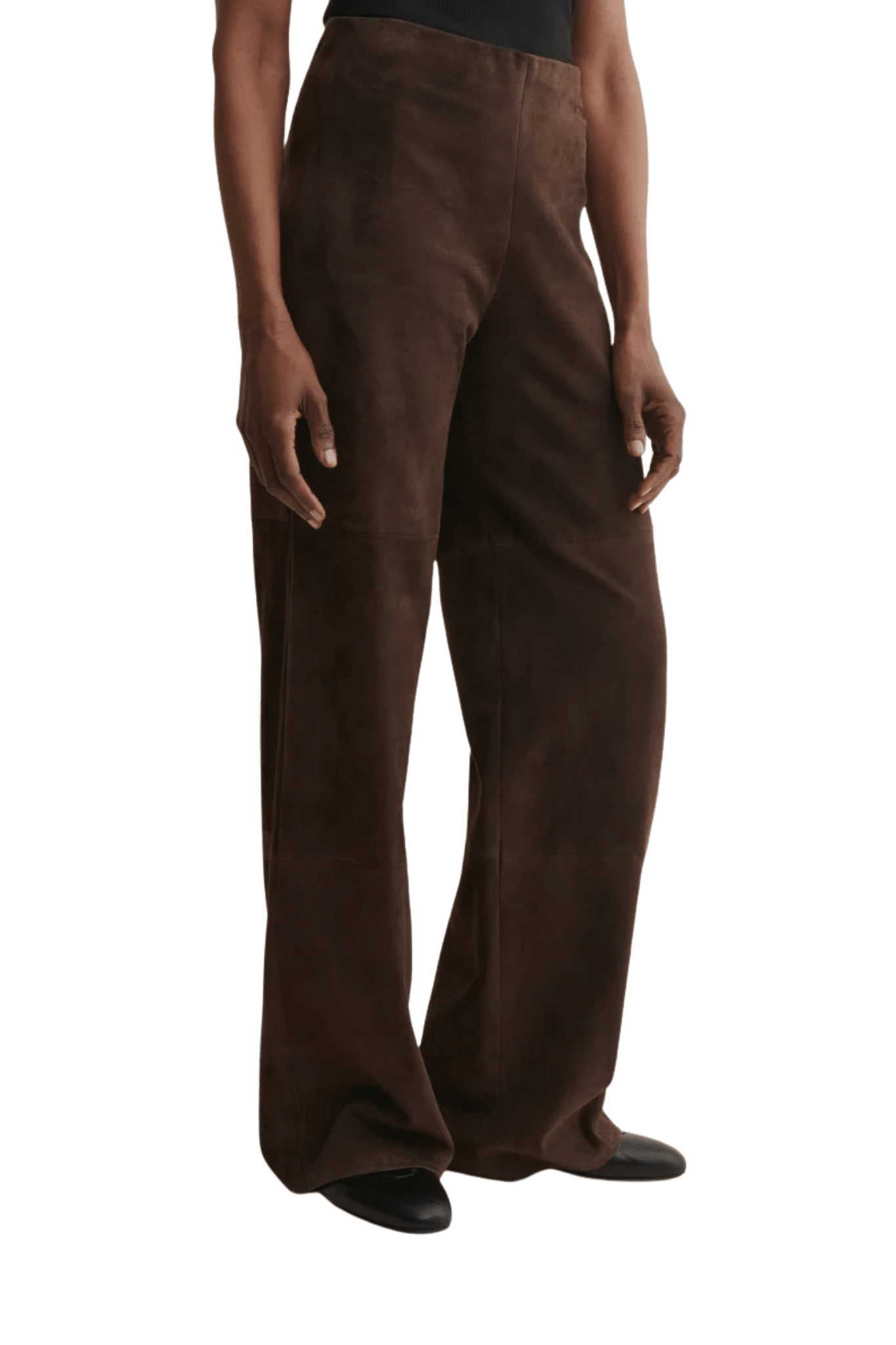 Arma Karina Stretch Suede Pant - Vermillion