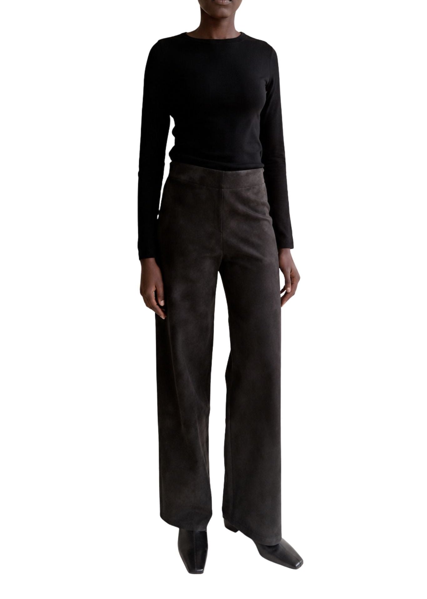 Arma Karina Stretch Suede Pant - Vermillion