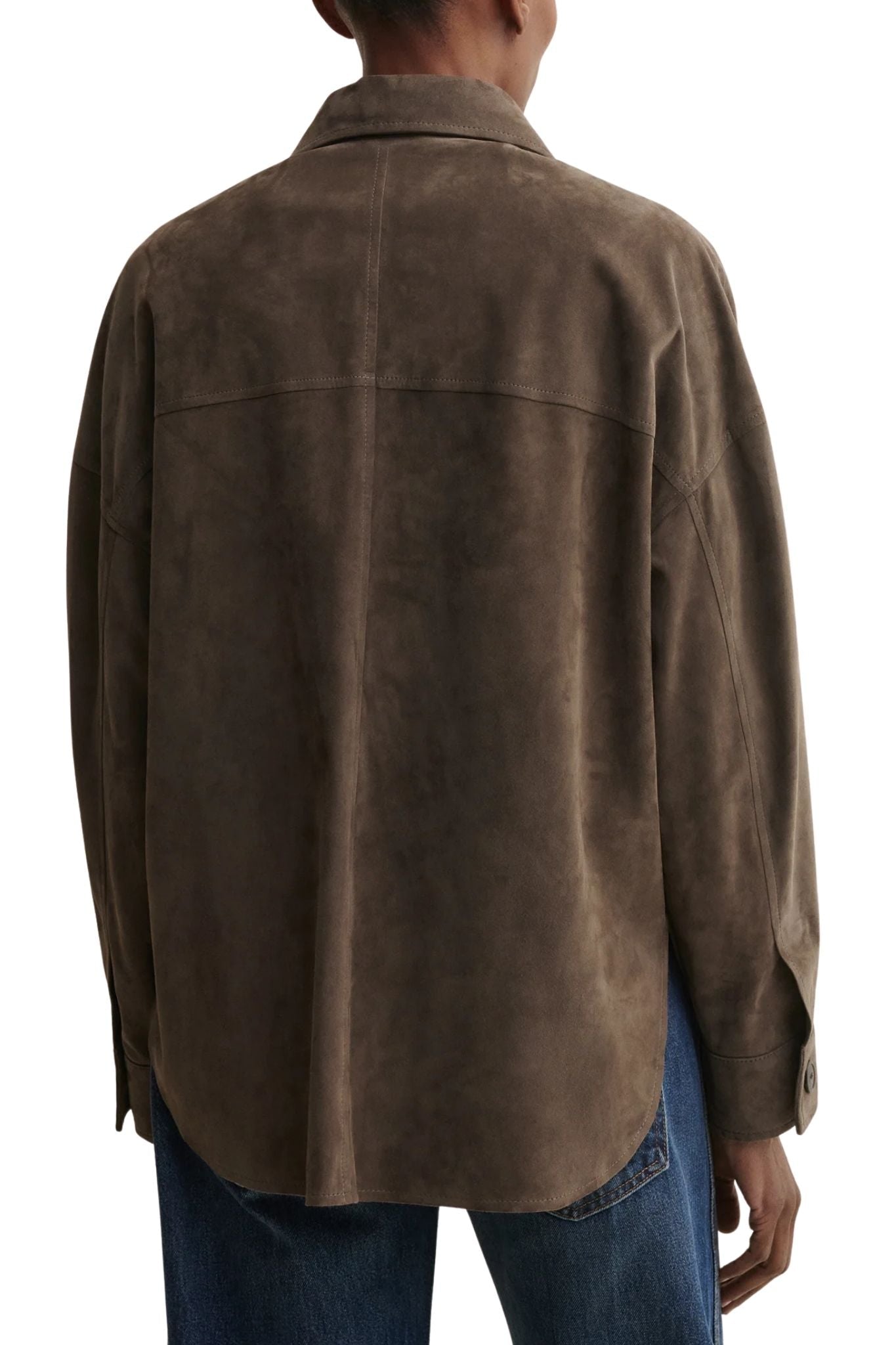 Arma Kaylee Lamb Suede Jacket - Vermillion
