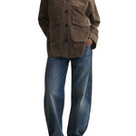 Arma Kaylee Lamb Suede Jacket - Vermillion