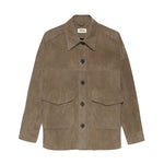 Arma Kaylee Lamb Suede Jacket - Vermillion
