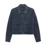 Arma Miri Lamb Suede Jacket - Vermillion