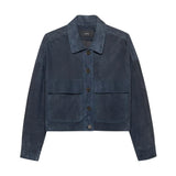 Arma Miri Lamb Suede Jacket - Vermillion