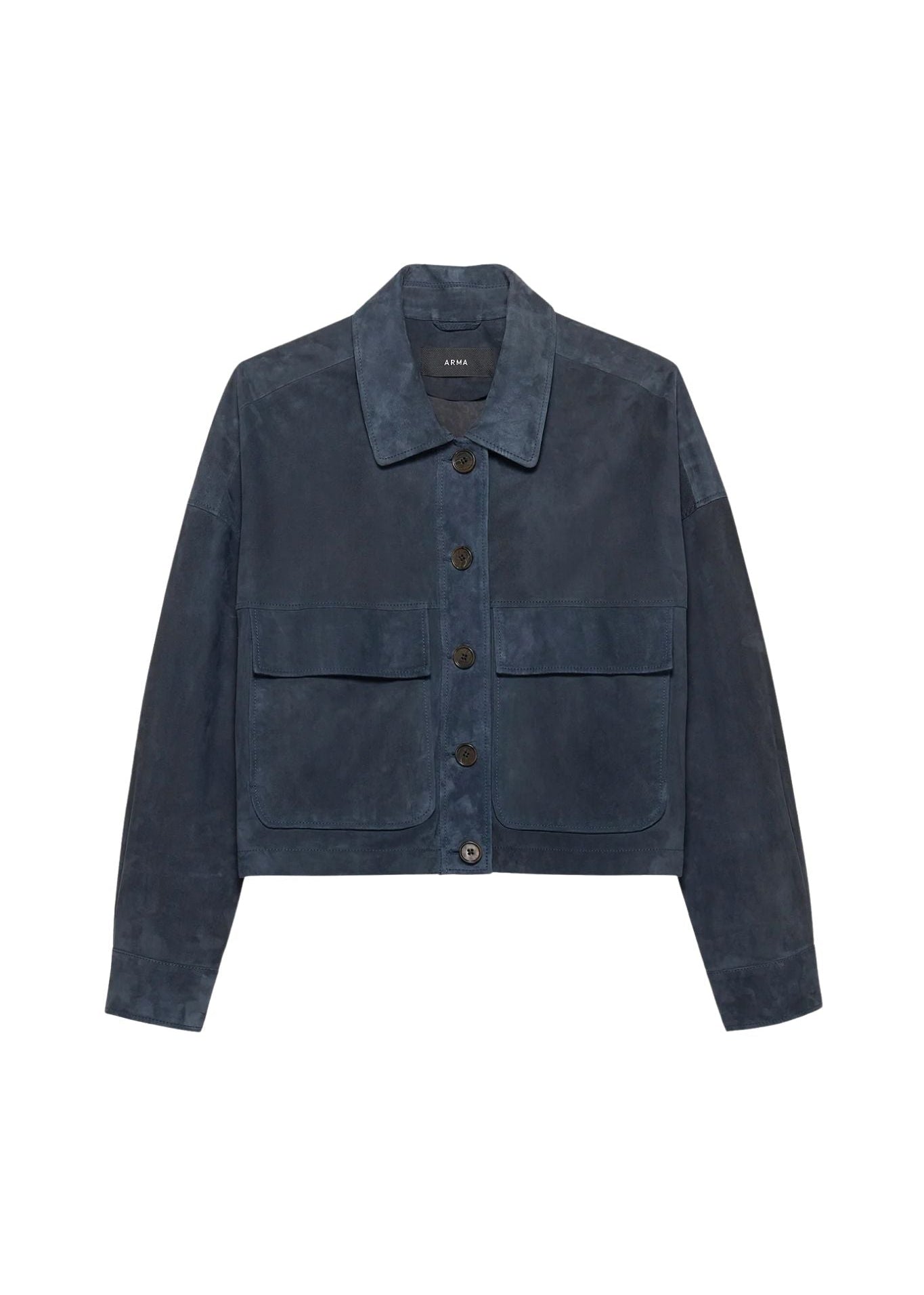 Arma Miri Lamb Suede Jacket - Vermillion