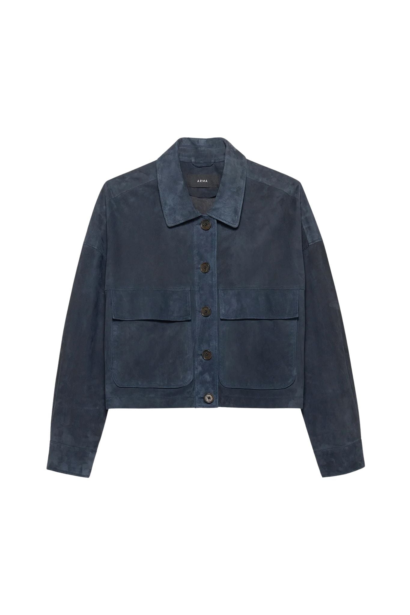 Arma Miri Lamb Suede Jacket - Vermillion