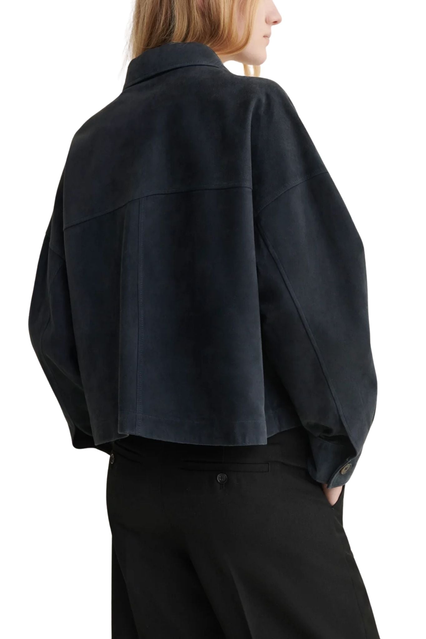 Arma Miri Lamb Suede Jacket - Vermillion