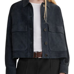 Arma Miri Lamb Suede Jacket - Vermillion