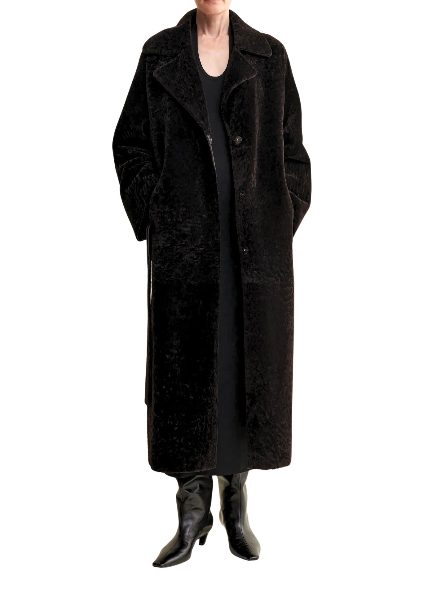 Arma Rien Merino Velvet Coat - Vermillion