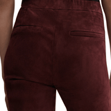 Arma River Stretch Suede Pant - Vermillion