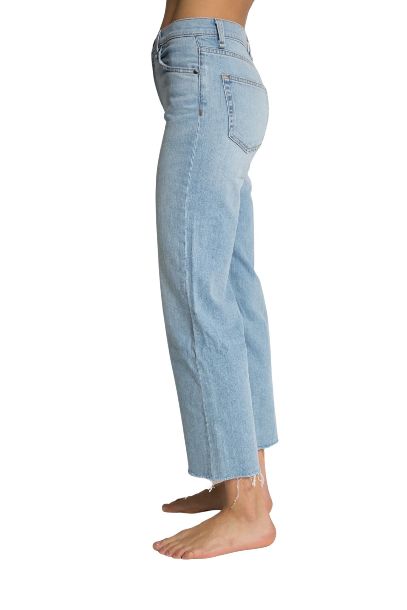 Askk Crop Wide Leg Jean - Vermillion