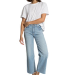 Askk Crop Wide Leg Jean - Vermillion