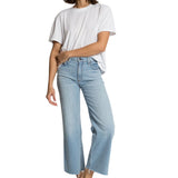 Askk Crop Wide Leg Jean - Vermillion