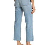 Askk Crop Wide Leg Jean - Vermillion