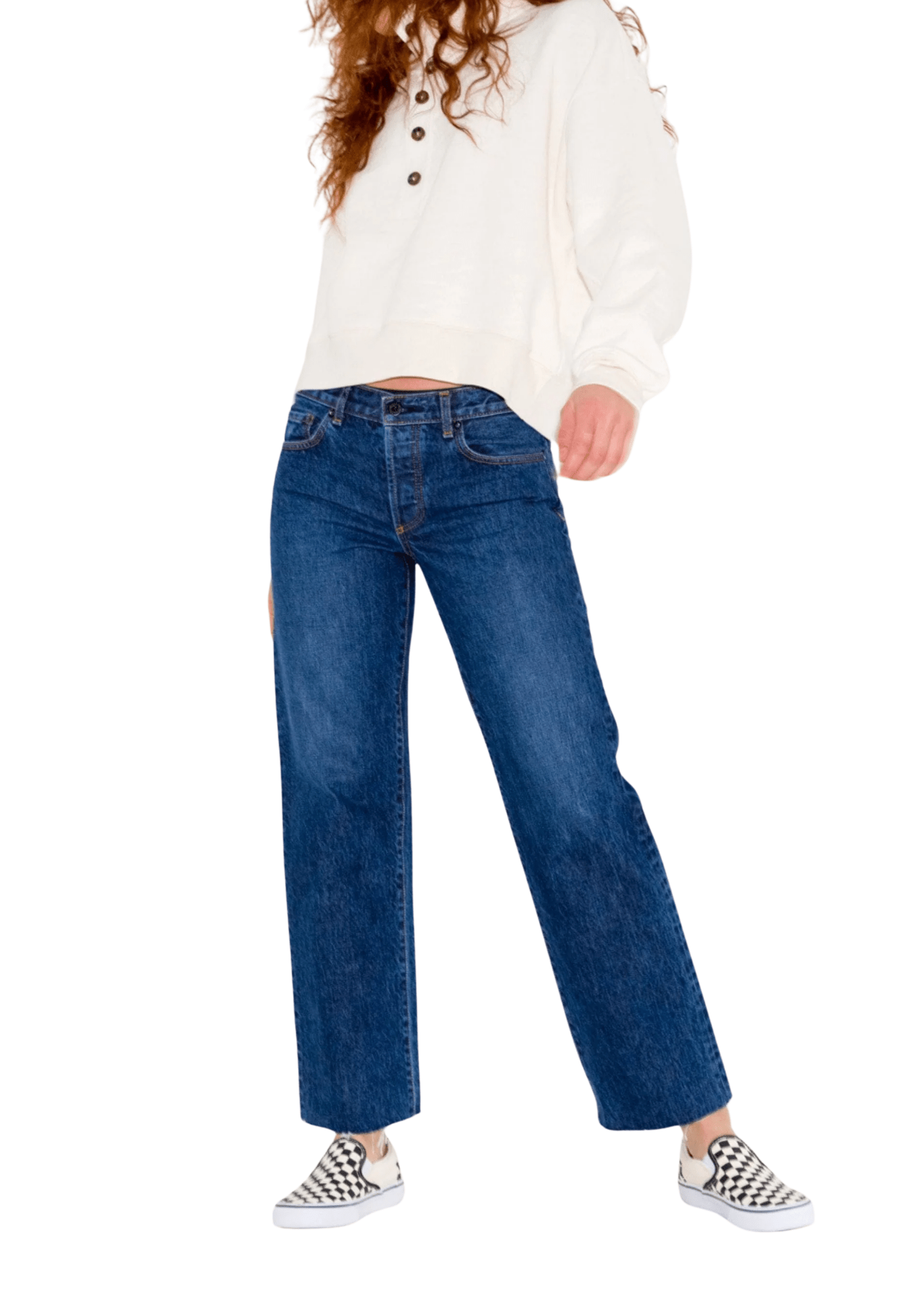 Askk NY Lowrise Straight Jean - Vermillion