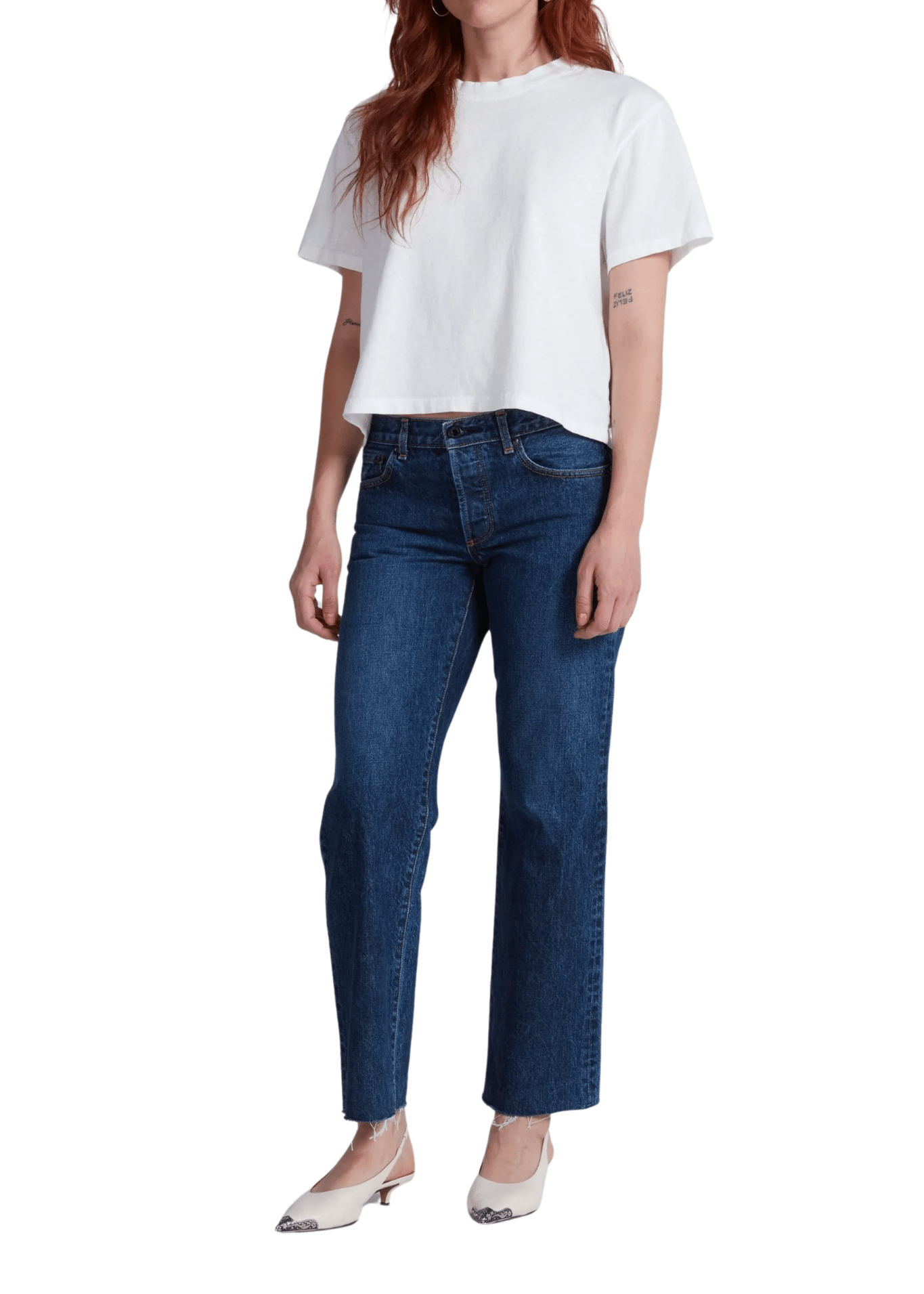 Askk NY Lowrise Straight Jean - Vermillion