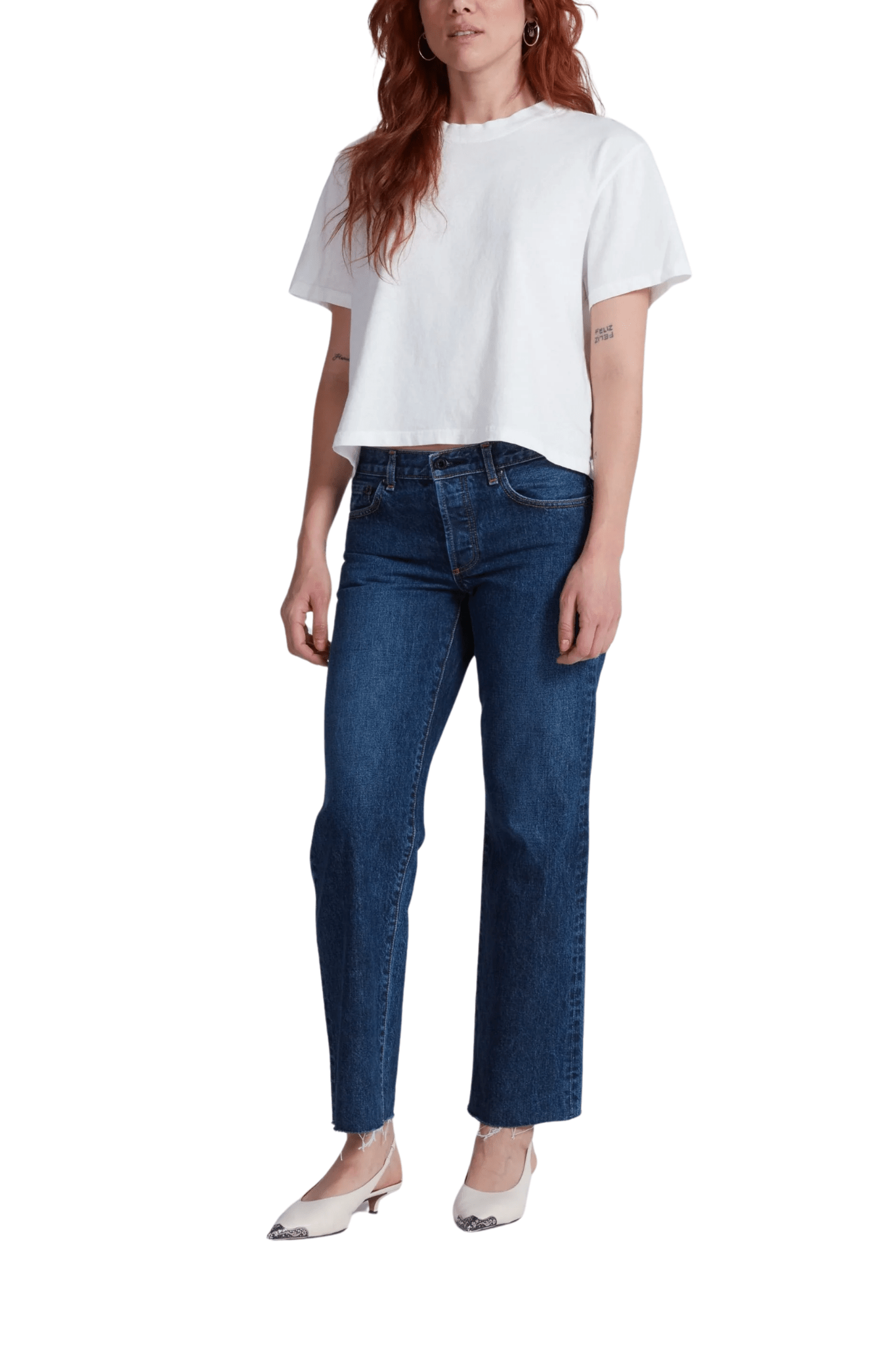 Askk NY Lowrise Straight Jean - Vermillion