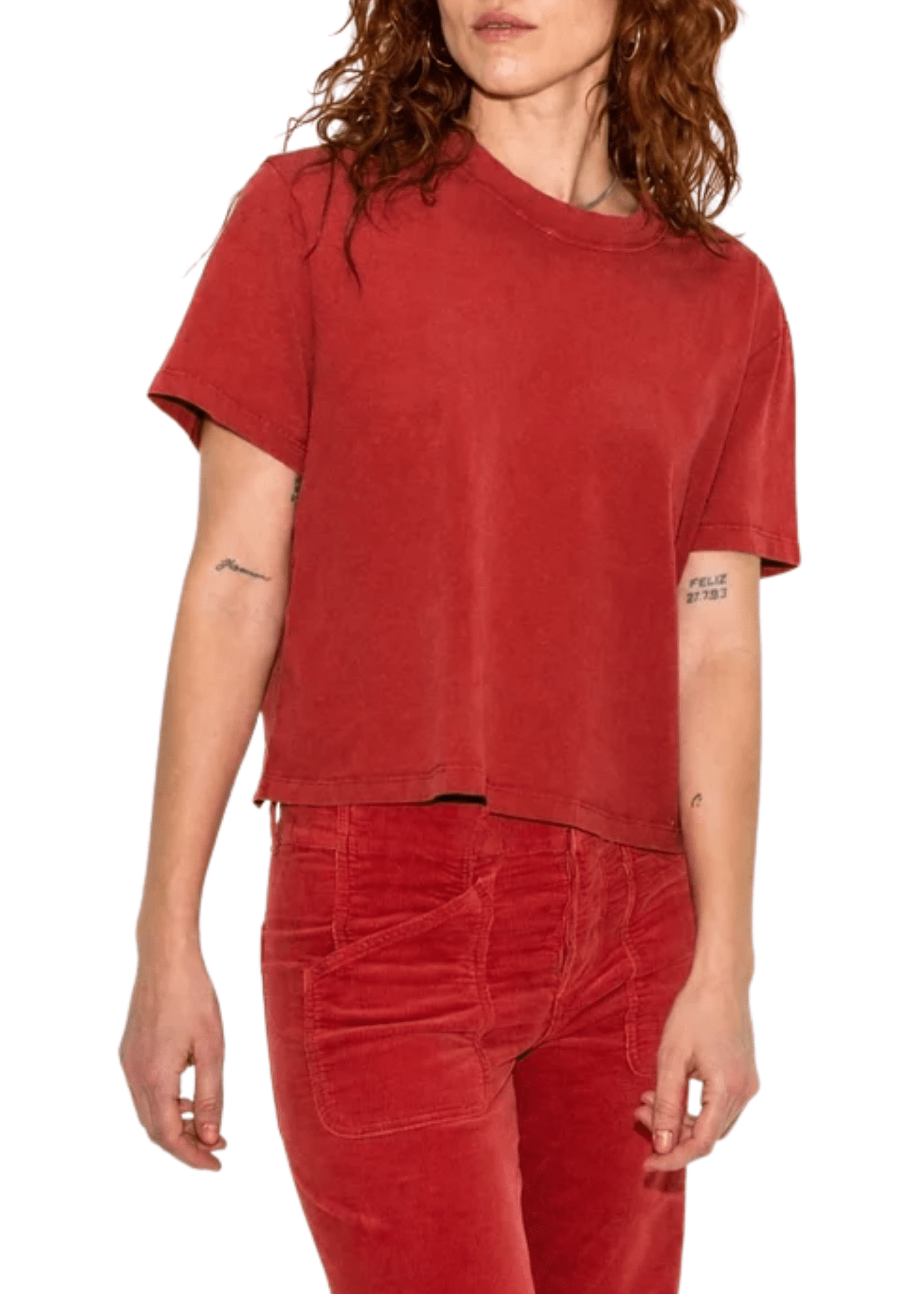 Askk NY Shrunken Boy Tee - Vermillion