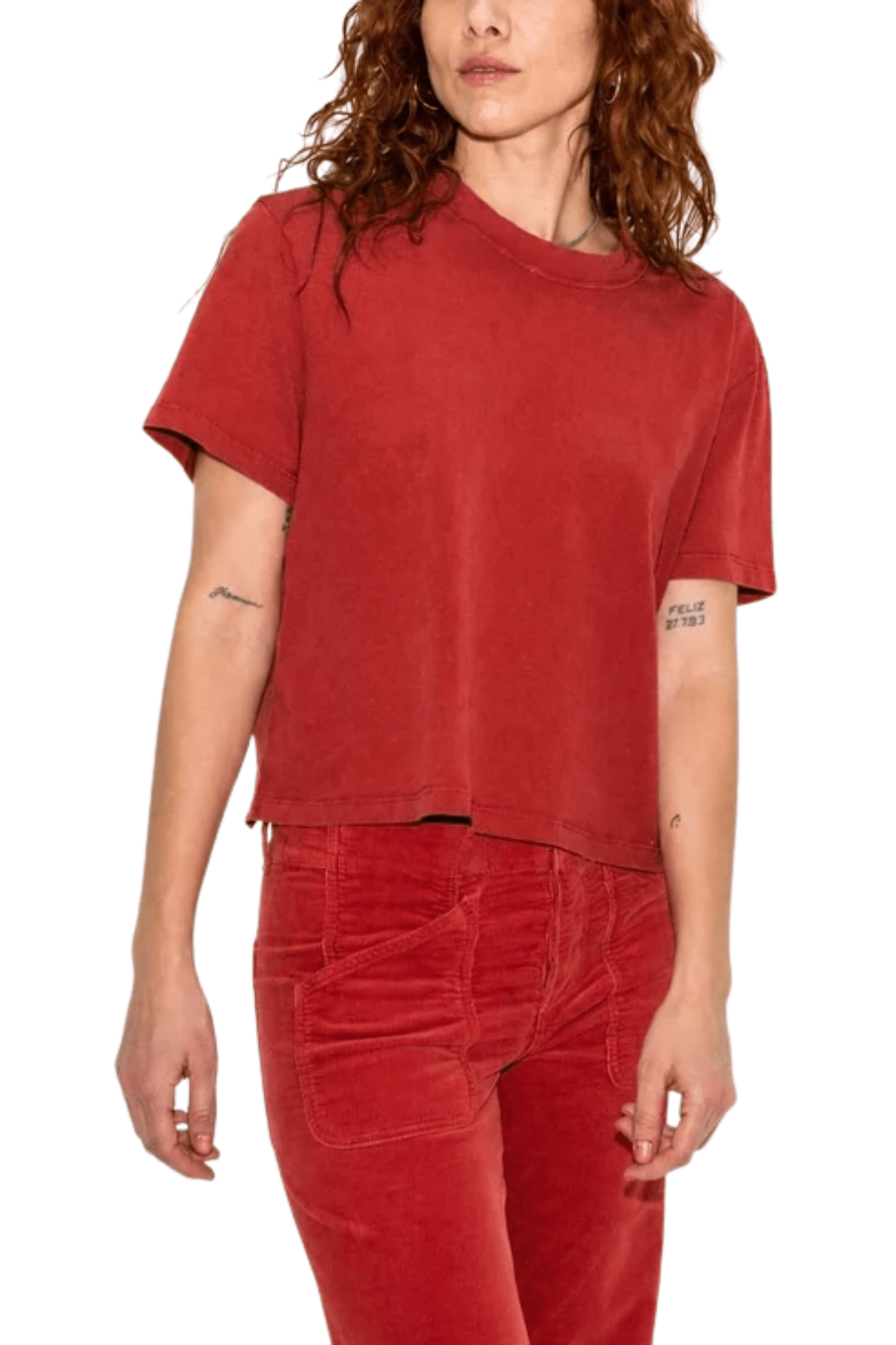 Askk NY Shrunken Boy Tee - Vermillion