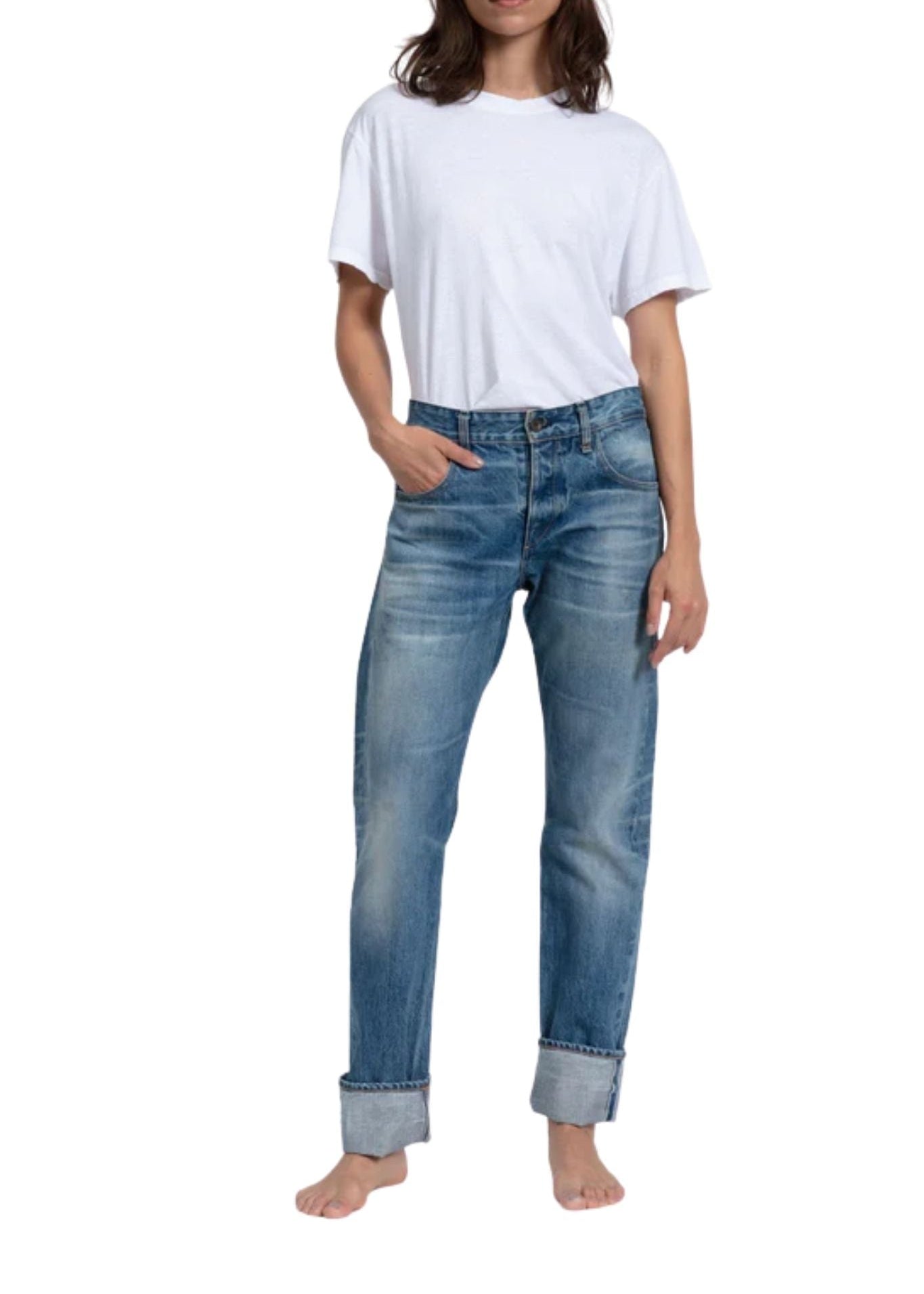 Askk Selvage Jean Chill - Vermillion