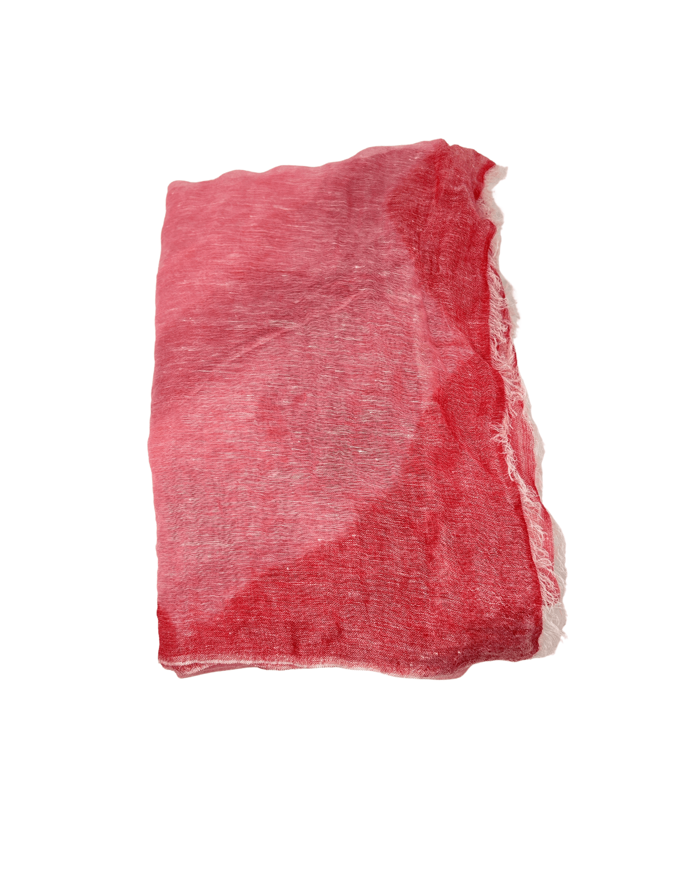 Bajra Air Suprimo Linen Zig Zag Dip Dye Scarf - Vermillion