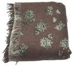 Bajra Cashmere Felted Print Scarf - Vermillion