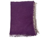 Bajra Cashmere Vertical Gradual Shading Stole - Vermillion