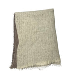 Bajra Cashmere Vertical Gradual Shading Stole - Vermillion