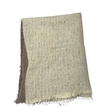 Bajra Cashmere Vertical Gradual Shading Stole - Vermillion